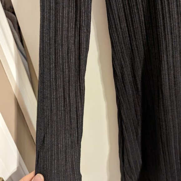 Mango MNG Short Knitted Turtleneck Sweater Dress Gray Size 8 NWT - Picture 7 of 10